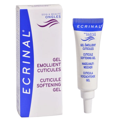 ECRINAL  Gel&eacute;mollient cuticules tube 10ml + b&acirc;tonnet repousse cuticules