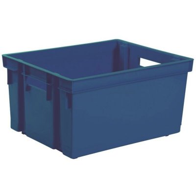 GENERIQUE EDA Bac de rangement Manutention avec 2 poign&eacute;es - 30 L - Bleu