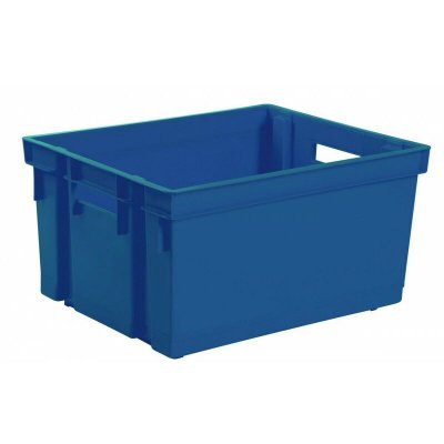 EDA  - Bac de rangement sans couvercle 50 l 56 x 41 x 29,5 bleu min&eacute;ral