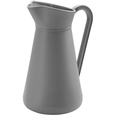 EDA  - Broc 5 L - Pichet en Plastique - 24,5 x 19 x 34 cm - Gris galet