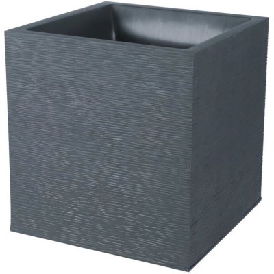 EDA  Pot carr&eacute; Graphit gris anthracite
