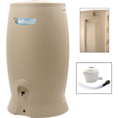 EDA  Recup'O 1000L Rotomoul&eacute; R&eacute;cup&eacute;rateur d'eau, Beige