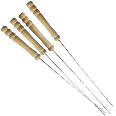 GENERIQUE Edco 871125245653&nbsp;38&nbsp;cm M&eacute;tal barbecue brochettes (lot de 4)