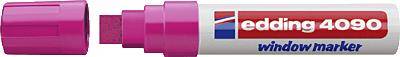 EDDING  4-4090069 4-4090069 Marqueur craie rose fluorescent 4 mm, 15 mm