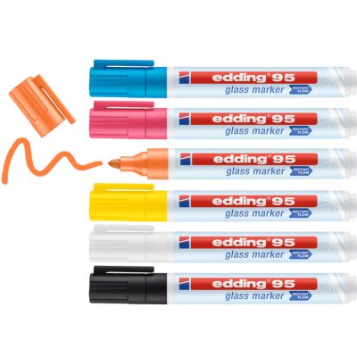 EDDING  6 Markers Packaging Colors  Multicolore