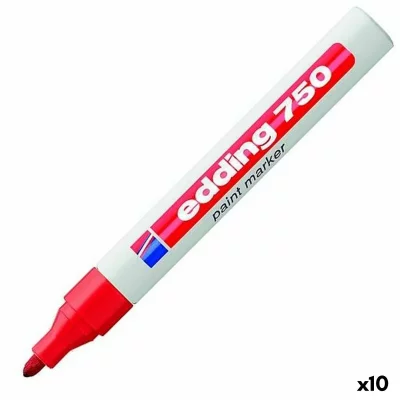 EDDING  750 Rouge 10 pi&egrave;ce(s) 