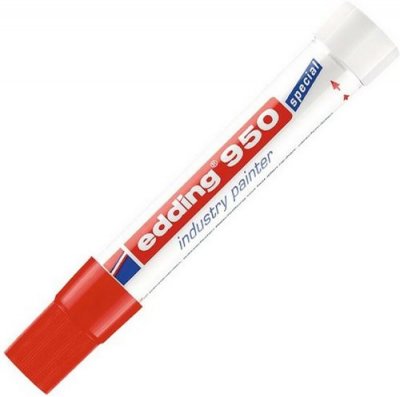 EDDING  950 pasta per pennarelli tonda 10mm rosso 10 pezzi