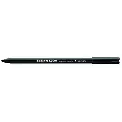 EDDING  e-1300 lot de 10 feutres de coloriage &agrave; pointe ogive 3 mm noir