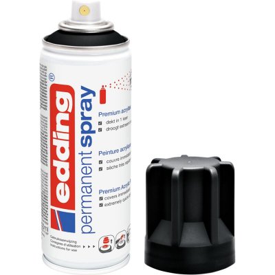 EDDING  e5200 spray de peinture d&eacute;co toutes surfaces noir fonc&eacute;