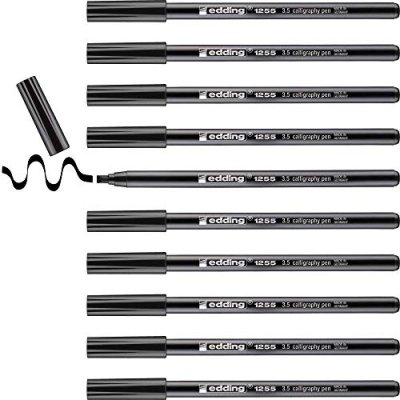 EDDING  faserschreiber 1255 calligraphy pen 3,5mm schwarz