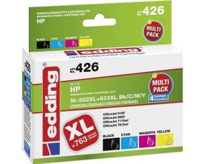 EDDING  ink remplace hp 932xl, 933xl compatible pack bundle n 18-426