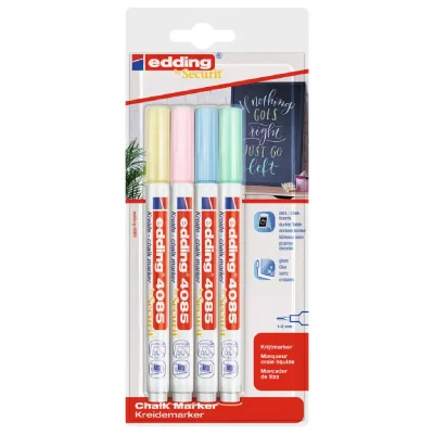 EDDING  Marqueurs &agrave; craie 4 pcs Multicolore 4085