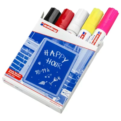 EDDING  marqueurs &agrave; craie 5 pcs multicolore 4090