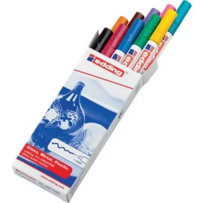 EDDING  marqueurs &agrave; peinture brillante 10 pcs multicolore 751