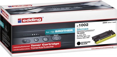 EDDING  toner remplace brother tn-2000 compatible noir 2500 p 18-1002