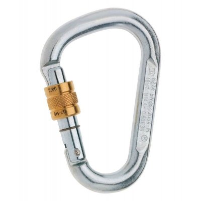 EDELRID  Steel HMS Screw - Mousqueton Silver Taille unique