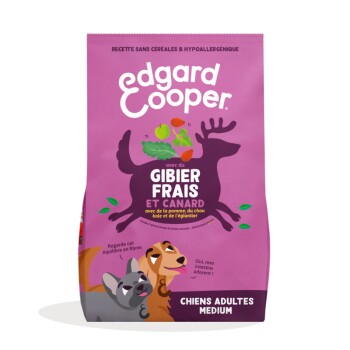 EDGARD & COOPER  - Croquettes Au Chevreuil Et Canard Pour Chien - 2,5kg