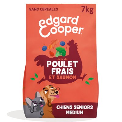 EDGARD & COOPER Edgard & Cooper - Croquettes au Poulet et Saumon pour Chien - 7Kg