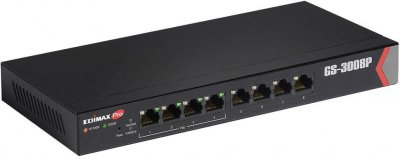 EDIMAX  Web Managed Switch 8GBE 72W avec 4 ports PoE+ GS-3008P
