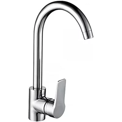 EDM  Robinet de cuisine monocommande bec haut - Chrome - 15x24.8 cm