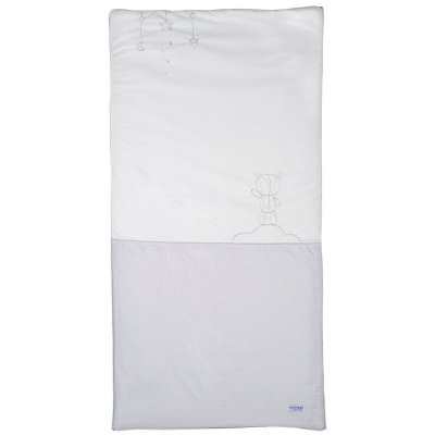 SAUTHON Edredon pour lit b&eacute;b&eacute; 140x70cm en Coton polyurethane Gris