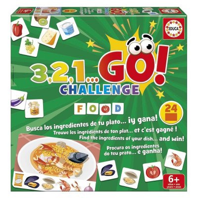 EDUCA  Borras 3.2.1 Go Challenge Food Interactive Board Game Dor&eacute;