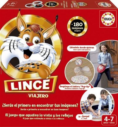 EDUCA  Borr&aacute;s &ndash; Jeu de Soci&eacute;t&eacute; Lince pour Voyage 180 Im&aacute;genes 