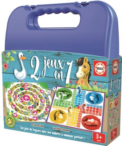 EDUCA  Malette 2 Jeux Chevaux Oie