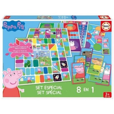 EDUCA  Peppa Pig - Coffret 8 Jeux En 1