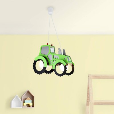 ELOBRA EEC A++,  Suspension Tracteur - Bois 2 ampoules