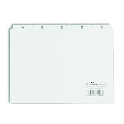 DURABLE Efalock Registre A-Z pour bo&icirc;te de fichier carte