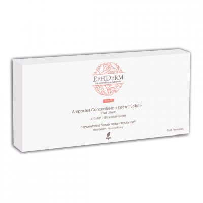 EFFIDERM  Ampoules concentr&eacute;es instant &eacute;clat &agrave; l'Osilift T.U