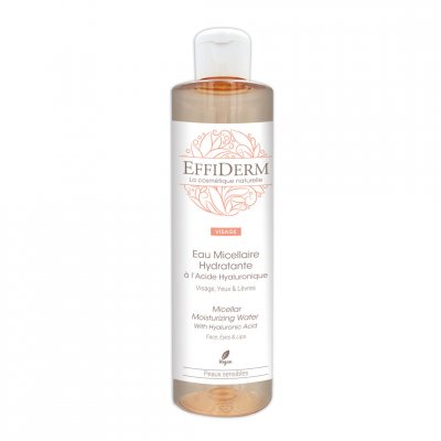 EFFIDERM  Eau micellaire hydratante &agrave; l'acide Hyaluronique T.U