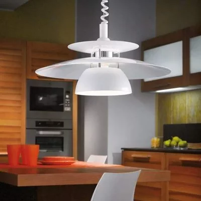 EGLO  87055&nbsp;Lampe Suspension &agrave; Hauteur R&eacute;glable, M&eacute;tal, E27, Gris