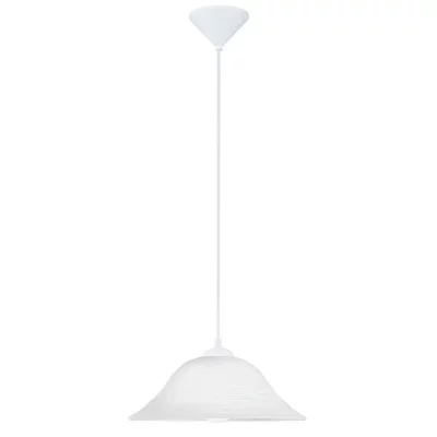 EGLO  90978 Suspension, Verre, E27, Blanc
