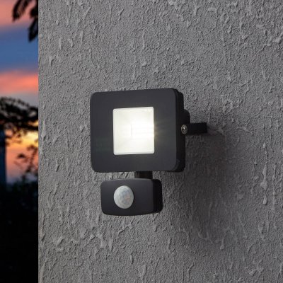 EGLO  Applique LED &agrave; capteur d'ext&eacute;rieur Faedo 3 10W 11x5x13,5 cm Noir