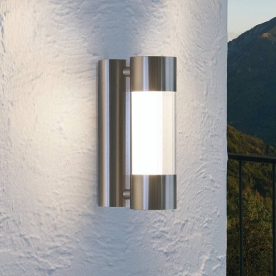 EGLO  Applique LED Robledo en acier inoxydable