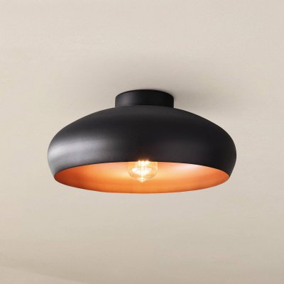 EGLO  - Applique murale/Plafonnier mogano noir, cuivre, E27 max. 1X60W