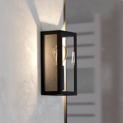 EGLO  Applique salle bain Amezola, une lampe, noire