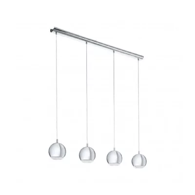 EGLO  Conessa - Barre De Suspension &Agrave; 4 Ampoules Au Fini Chrome, Gu10