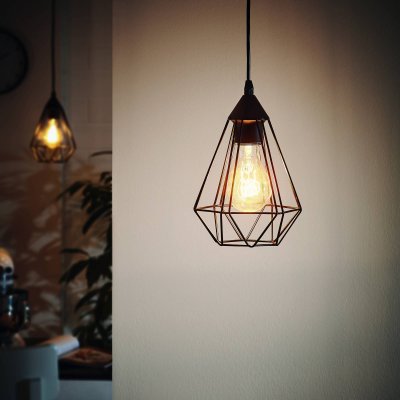 EGLO  ISU1292781 Suspension, M&eacute;tal, Noir