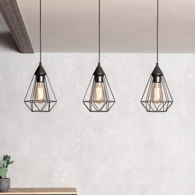 EGLO  ISU1292783 Suspension, M&eacute;tal, Noir