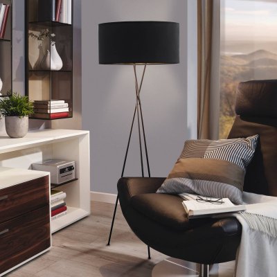 EGLO  Lampadaire FONDACHELLI Noir 95541
