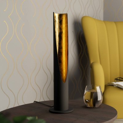 EGLO  Lampe de table &agrave; LED Barbotto 5 W 39,5 cm Noir et dor&eacute;