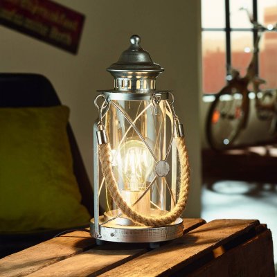 EGLO  Lampe de table BRADFORD argent-antique, E27 max. 1X60W