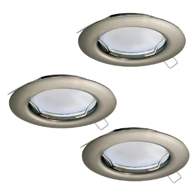 EGLO  Lampe encastr&eacute; Au Sol 94237, Argent/blanc