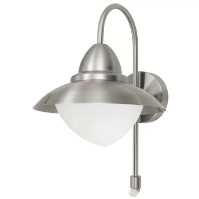 EGLO  Lampe murale d'ext&eacute;rieur Sidney avec capteur Argent&eacute; 87105