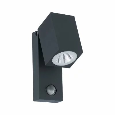 EGLO  Lampe murale LED &agrave; capteur d'ext&eacute;rieur Sakeda 5 W Anthracite