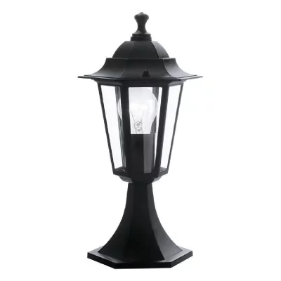 EGLO  Laterna 4 - Pi&eacute;destal d'ext&eacute;rieur &agrave; 1 lumi&egrave;re noir IP44, E27