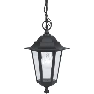 EGLO  Laterna 4 - Suspension ext&eacute;rieure &agrave; 1 ampoule noire IP44, E27